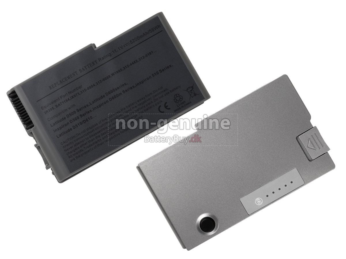 Dell Latitude D600 laptop udskiftningsbatteri