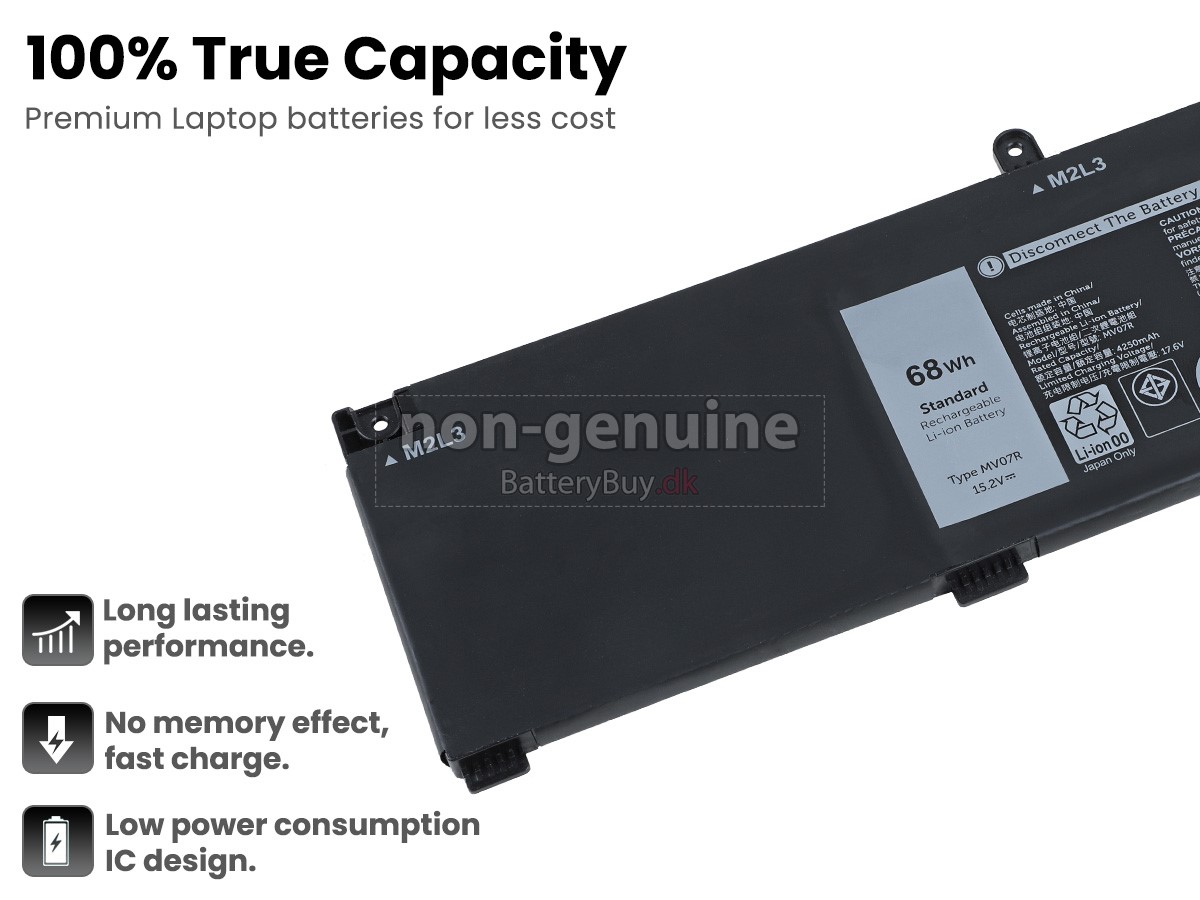 Dell MV07R udskiftningsbatteri