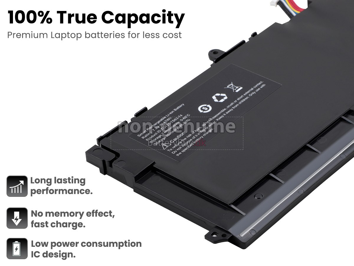 Dell XPS 13D-8808 laptop udskiftningsbatteri