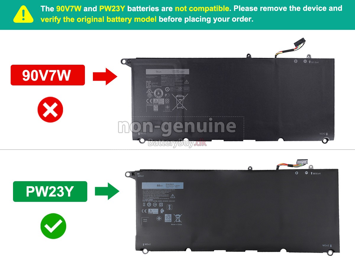 Dell P54G002 udskiftningsbatteri