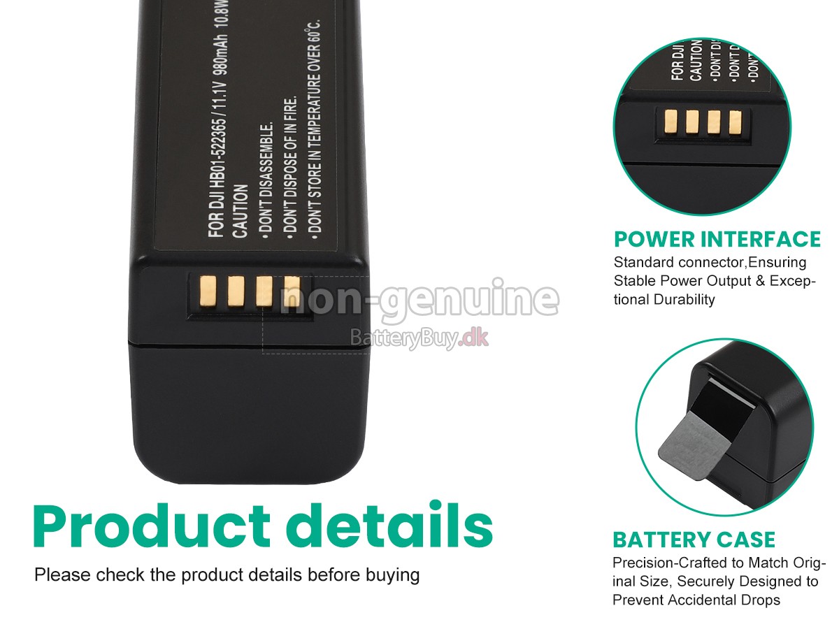 DJI OSMO (ZENMUSE X3) udskiftningsbatteri