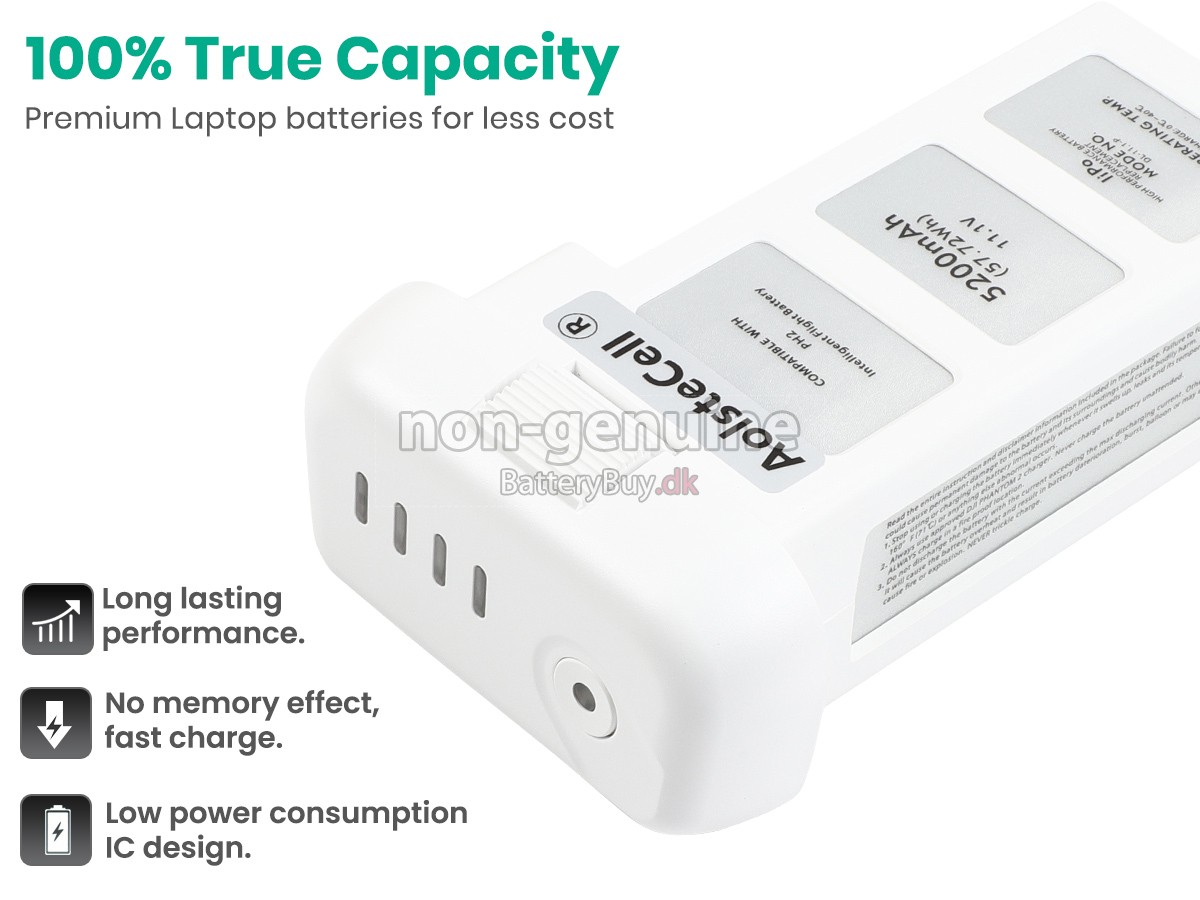 DJI PHANTOM 2 VISION udskiftningsbatteri