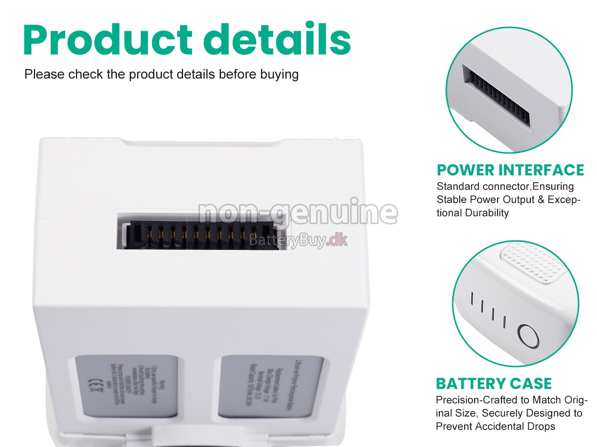 DJI PHANTOM 4 PRO udskiftningsbatteri