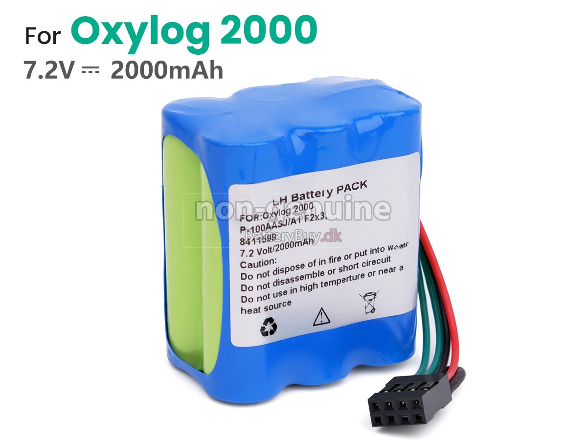 Drager OXYLOG 2000 udskiftningsbatteri