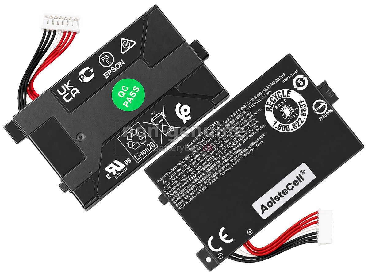 EPSON WORKFORCE ES-60W udskiftningsbatteri