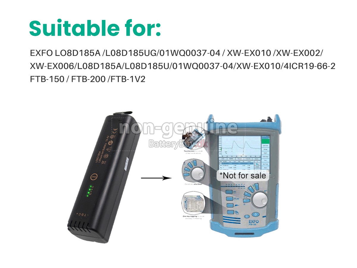 Exfo L08D185UG udskiftningsbatteri