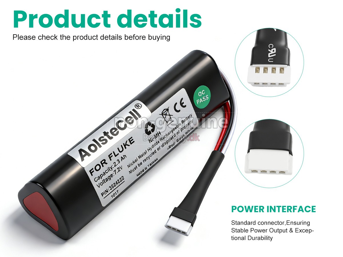 FLUKE 3105035 udskiftningsbatteri