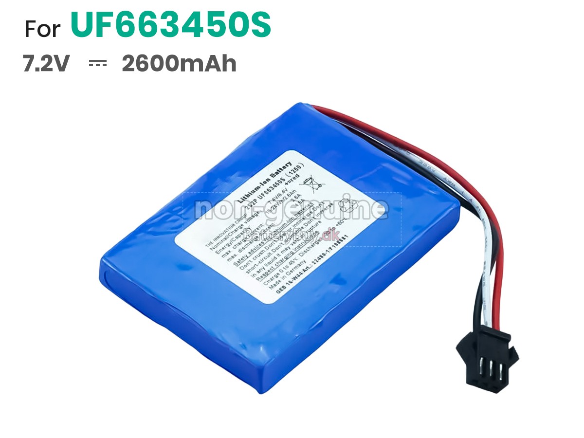 FLUKE 2S2P UF663450S udskiftningsbatteri