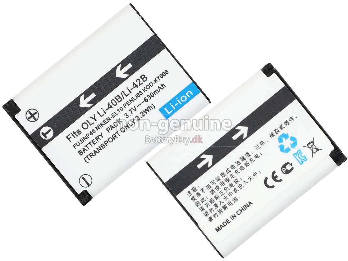 Fujifilm FINEPIX JZ100 udskiftningsbatteri