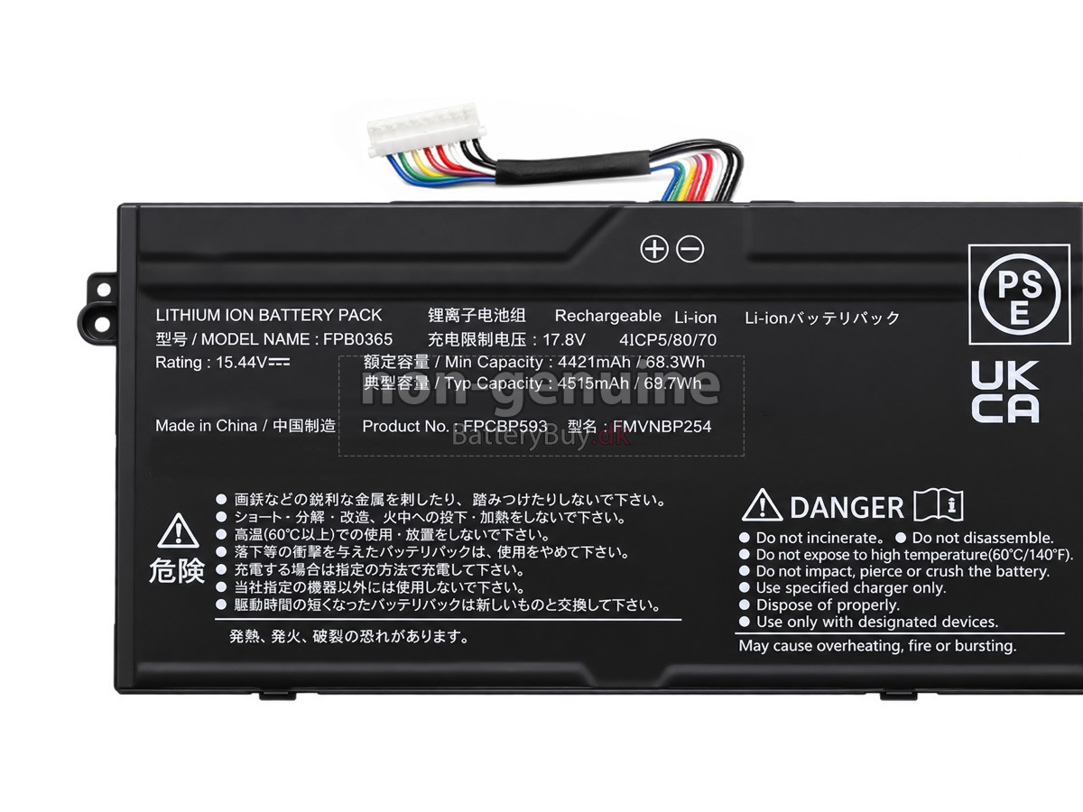 Fujitsu CELSIUS H5511 udskiftningsbatteri