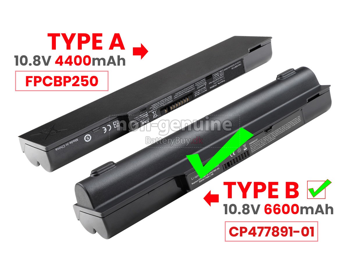 Fujitsu LifeBook LH701 laptop udskiftningsbatteri