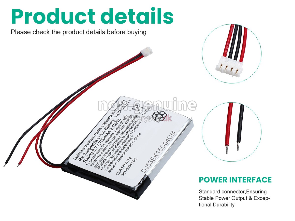 Garmin 010-01626-02 udskiftningsbatteri