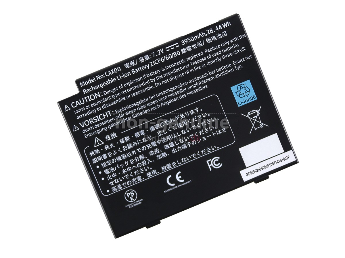 Getac CAX00(2ICP6/60/80) udskiftningsbatteri