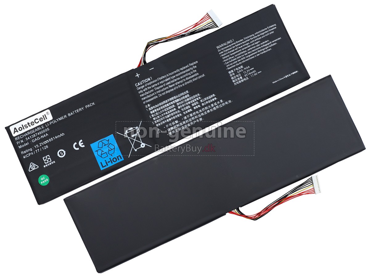 Gigabyte AERO 15 OLED XD-73TW644GP udskiftningsbatteri