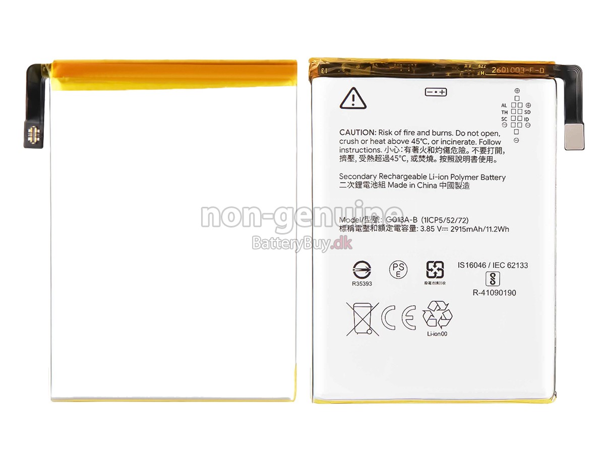 Google PIXEL 3 udskiftningsbatteri
