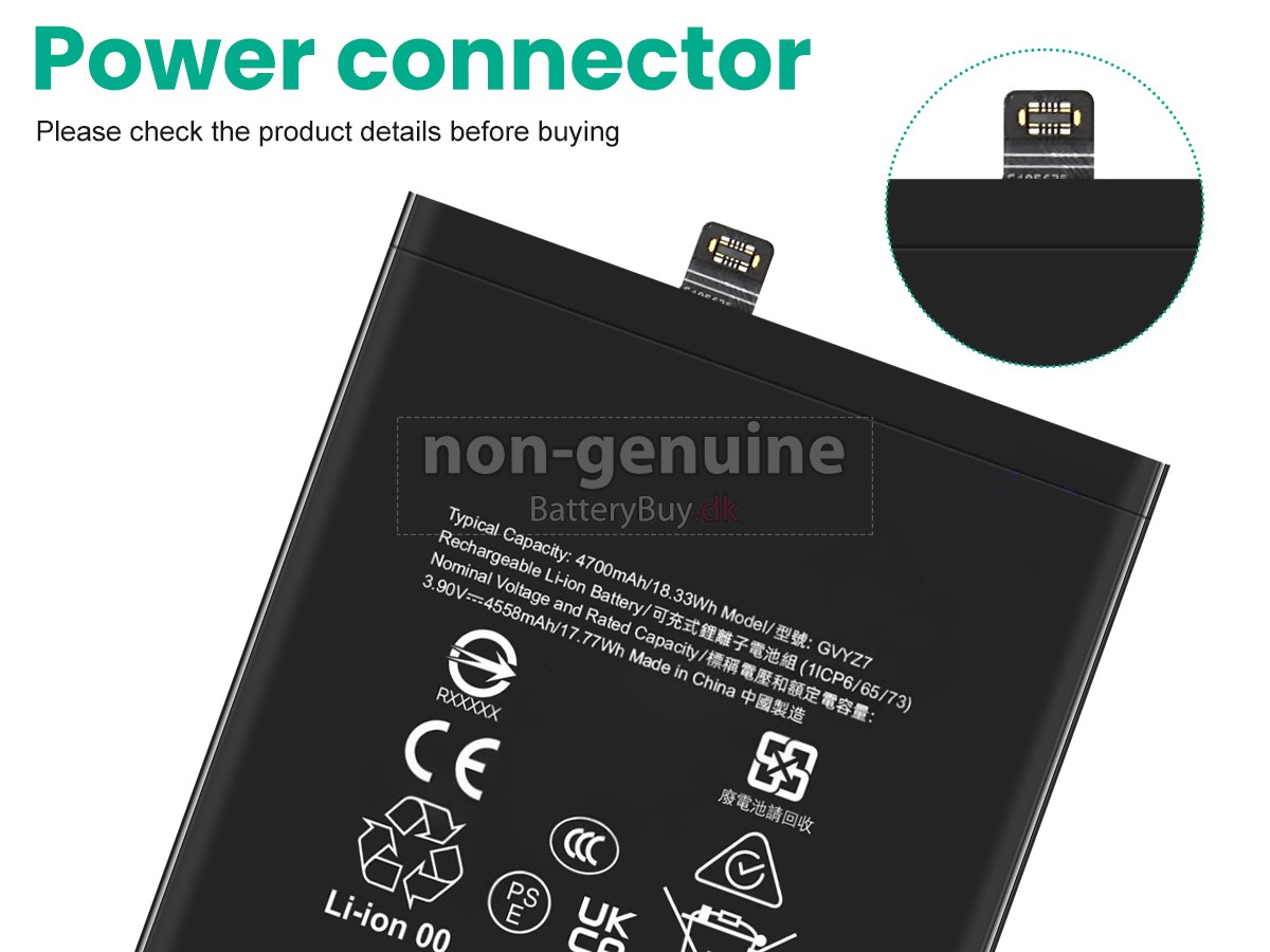Google PIXEL 9 PRO udskiftningsbatteri