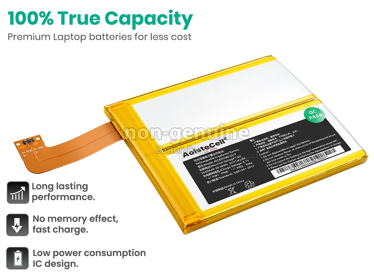 GPD AEC634280-2S1P udskiftningsbatteri