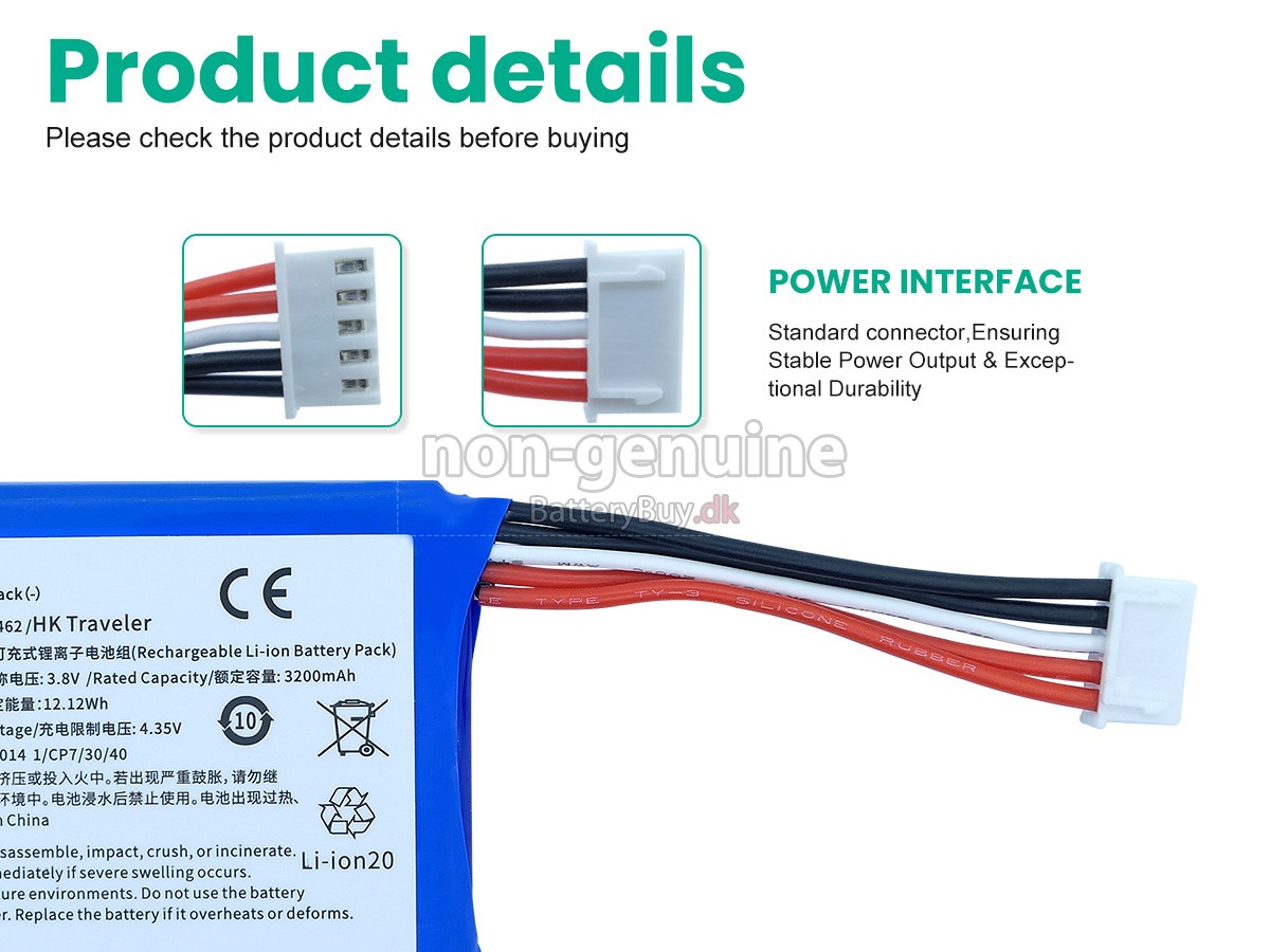 Harman Kardon TRAVELER udskiftningsbatteri