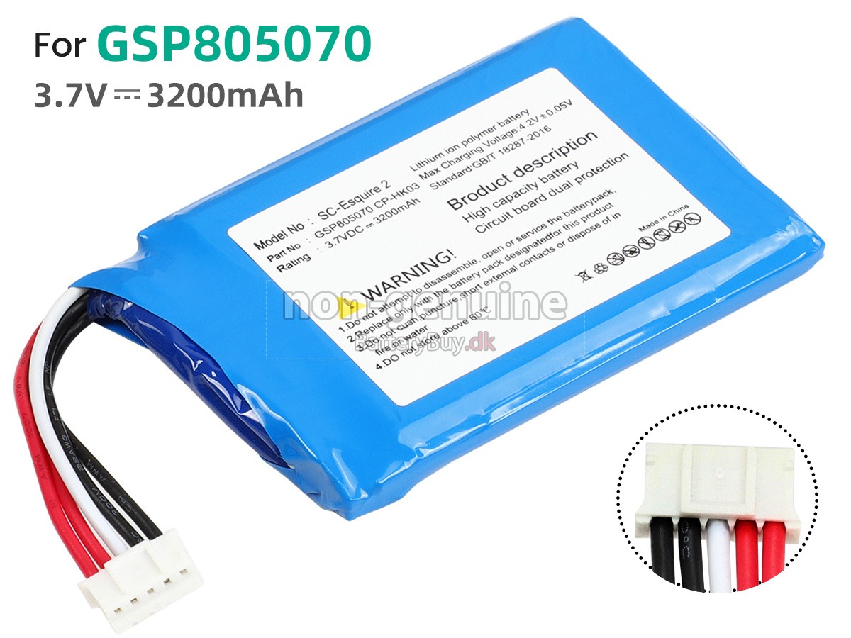 Harman Kardon ESQUIRE 2 udskiftningsbatteri