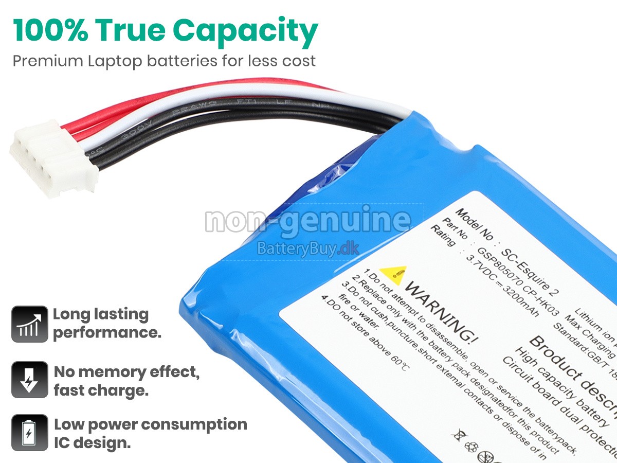 Harman Kardon ESQUIRE 2 udskiftningsbatteri