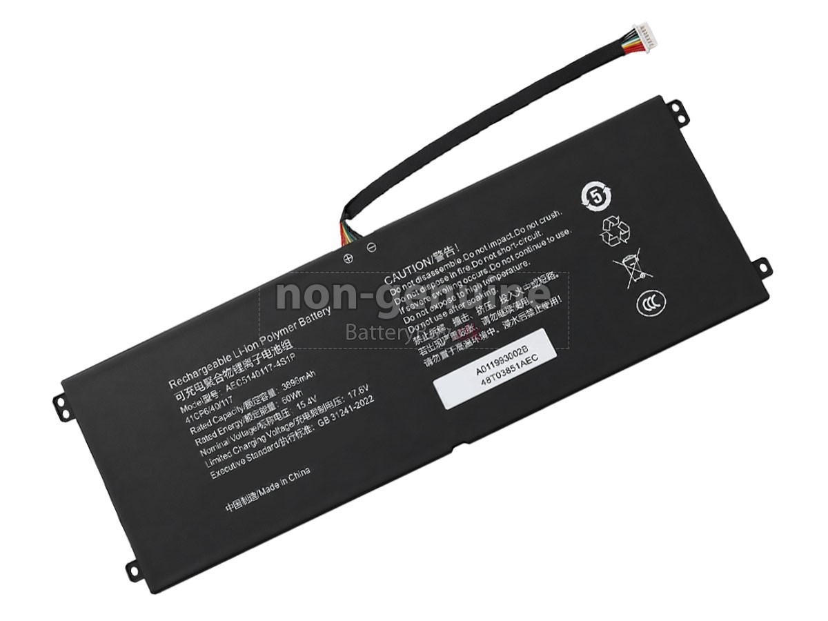 Hasee AEC5140117-4S1P udskiftningsbatteri