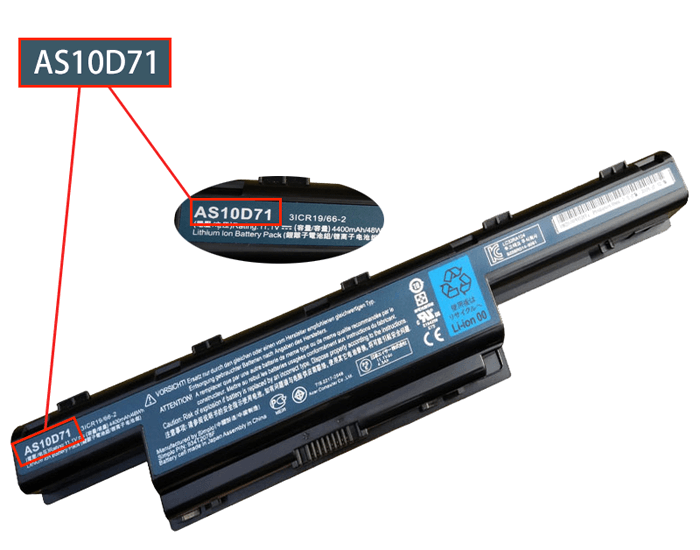 Acer battery part number identification