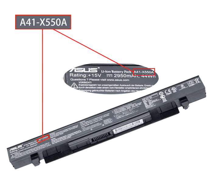 Asus battery part number identification