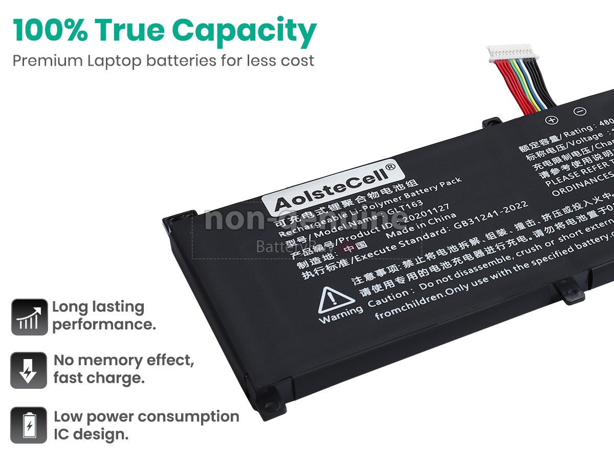 HIPAA GLX163-4S1P udskiftningsbatteri