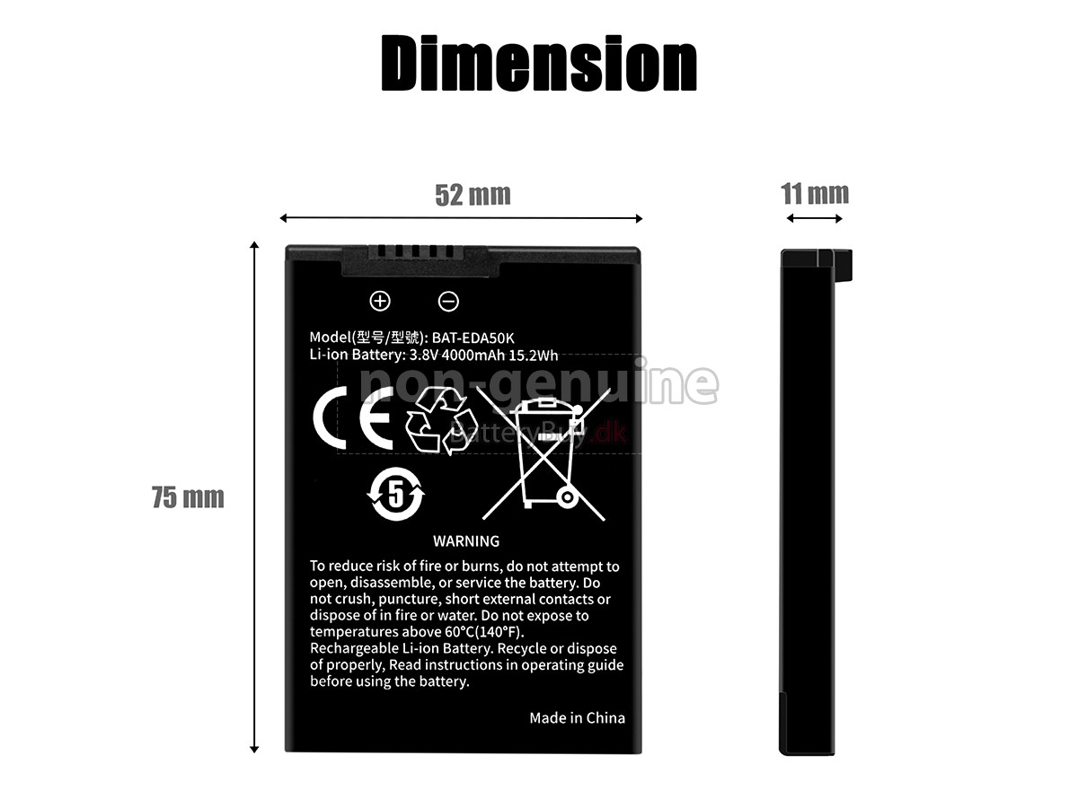 Honeywell SCANPAL EDA40 udskiftningsbatteri