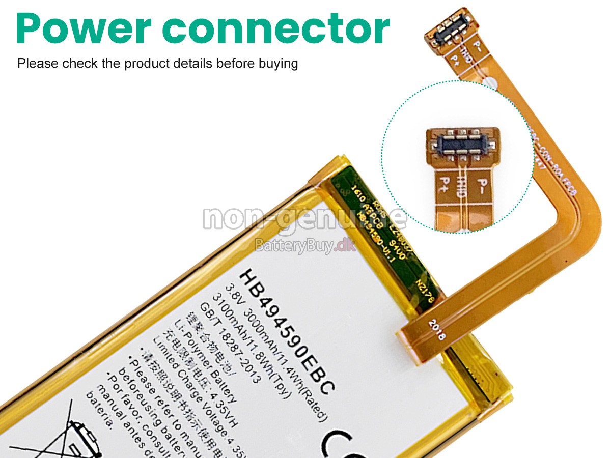 Honor HB494590EBC udskiftningsbatteri