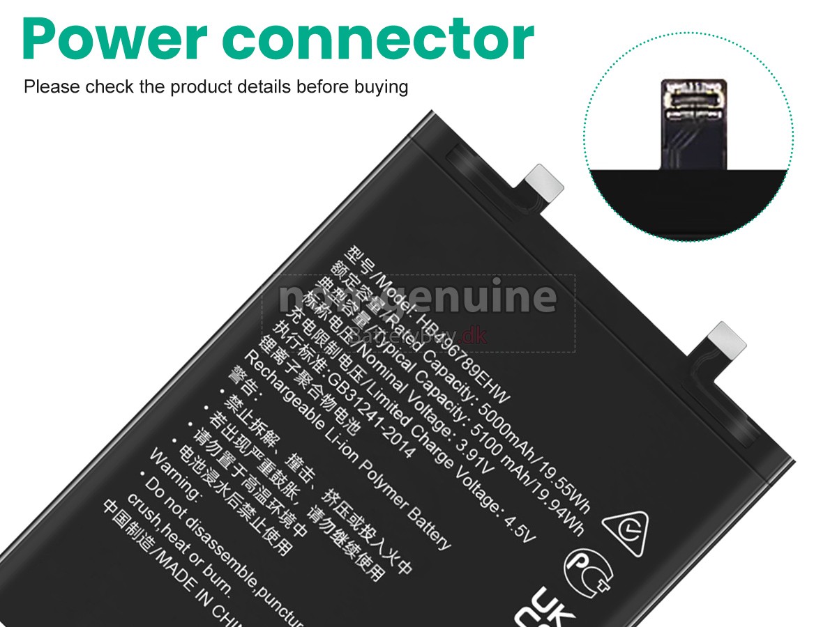 Honor MAGIC 5 udskiftningsbatteri