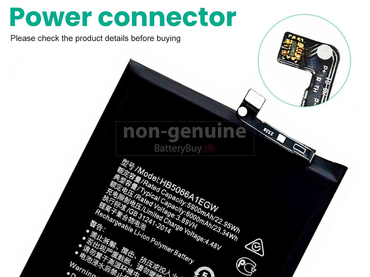 Honor PLAY 40 PLUS udskiftningsbatteri