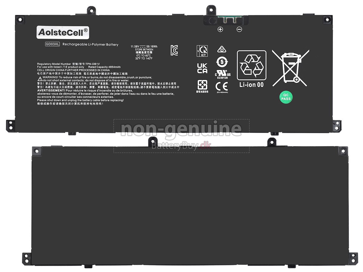 HP OmniBook X 14-KA0150NG udskiftningsbatteri
