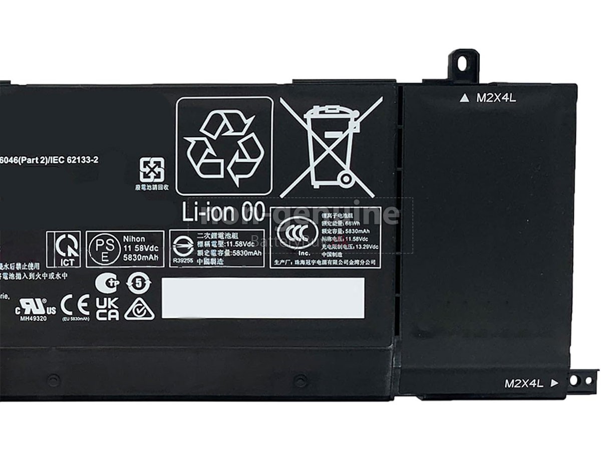 HP Omen TRANSCEND 14-FB0001UA udskiftningsbatteri