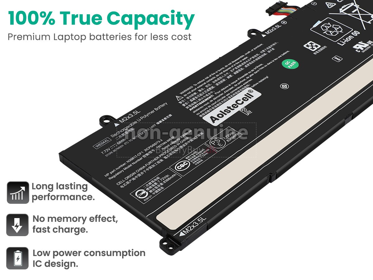HP Envy X360 16-AC0001NK udskiftningsbatteri