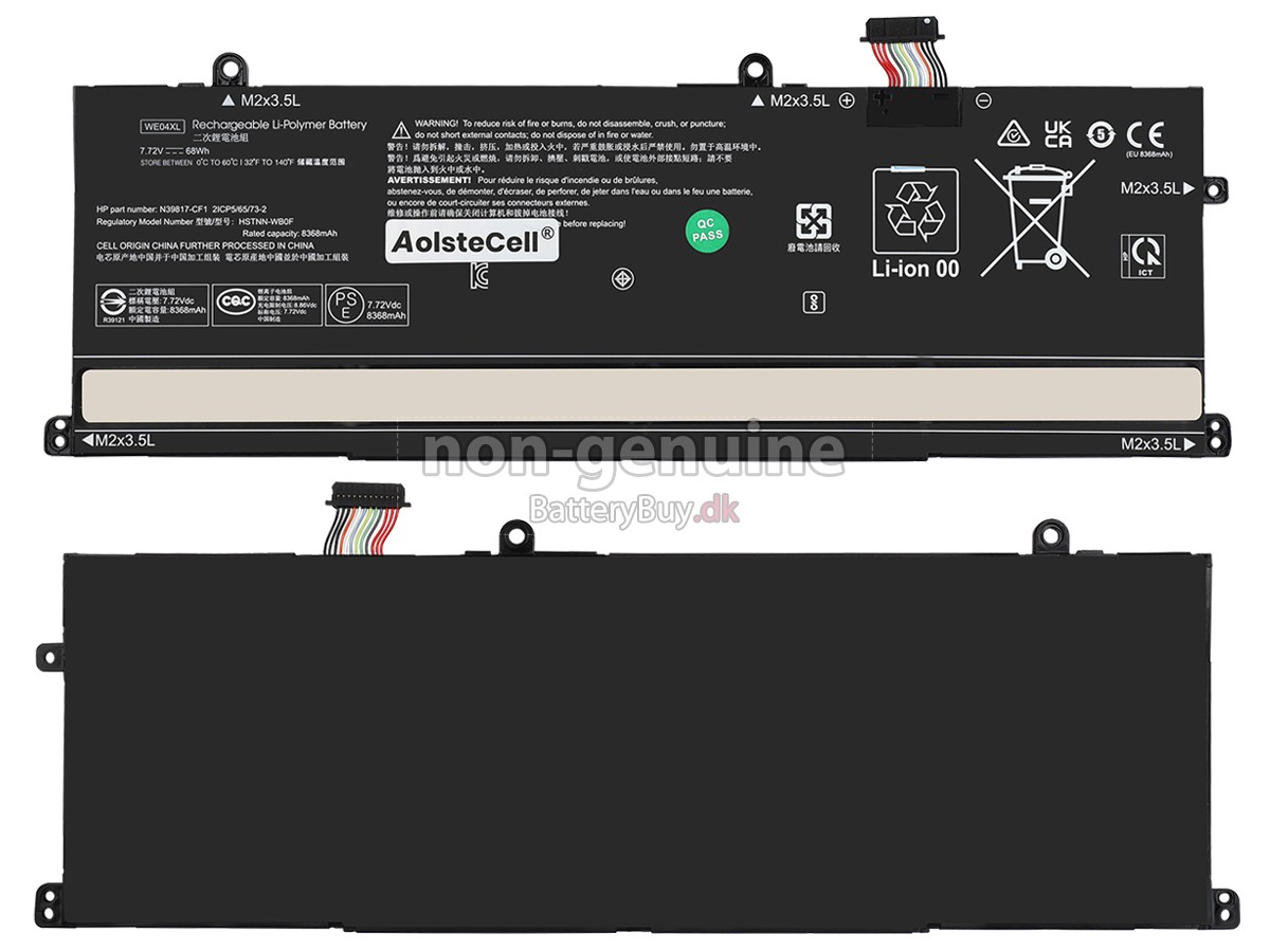 HP Envy X360 16-AC0001NK udskiftningsbatteri
