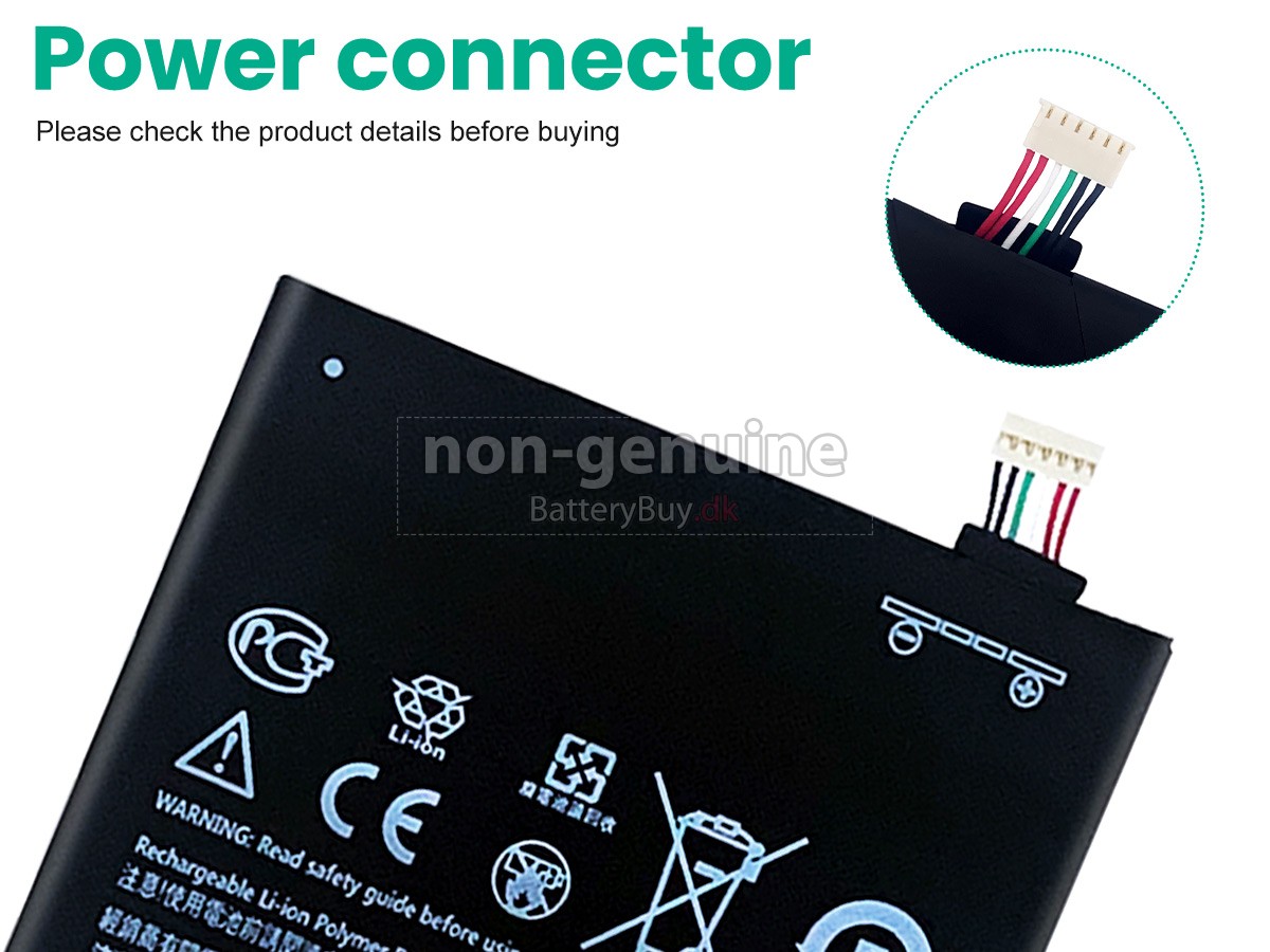 HTC ONE udskiftningsbatteri