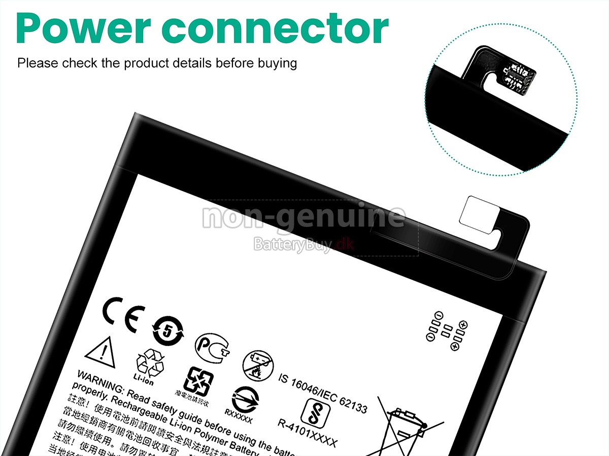 HTC B2PXH100 udskiftningsbatteri