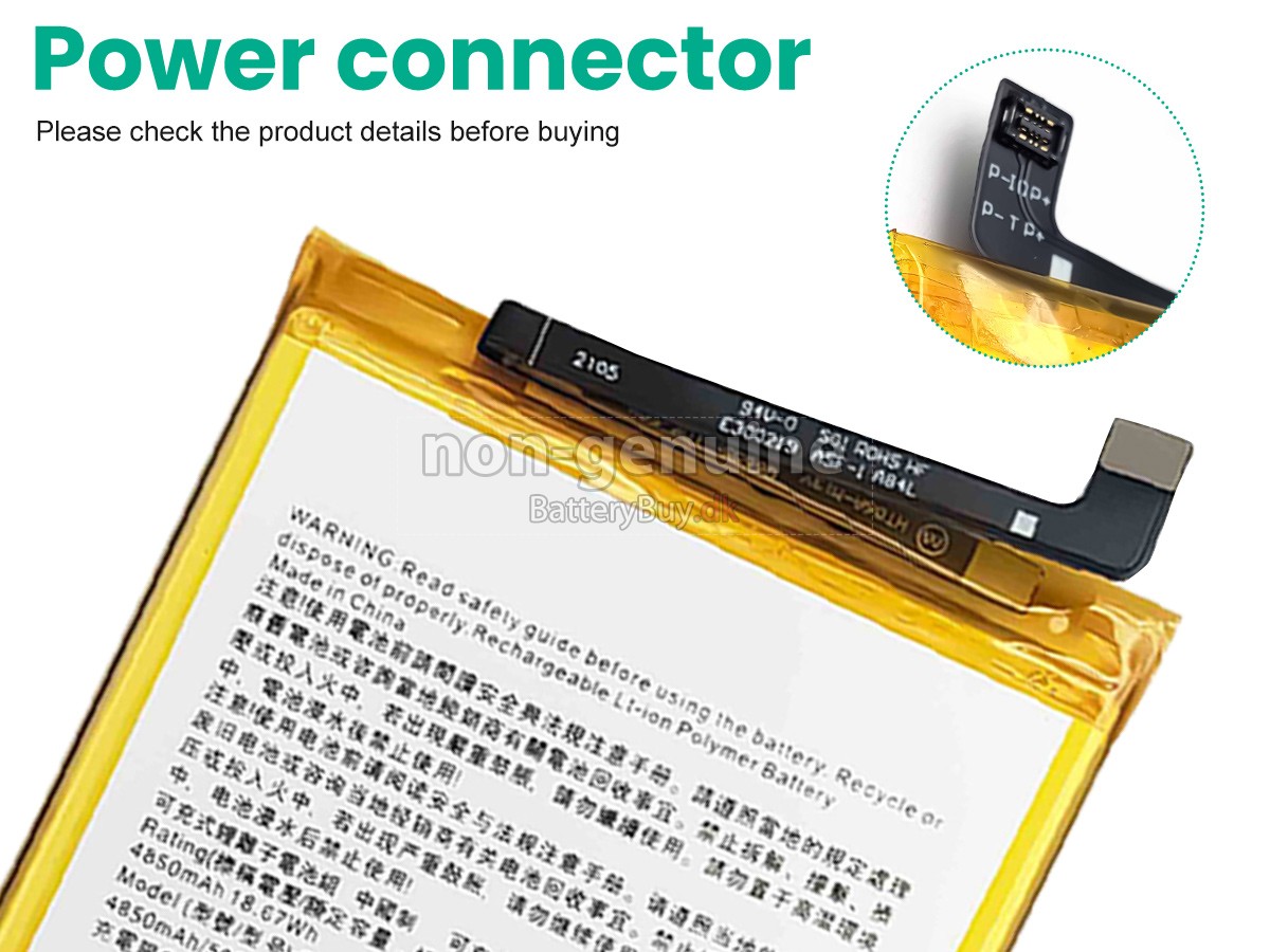 HTC Q6655 udskiftningsbatteri