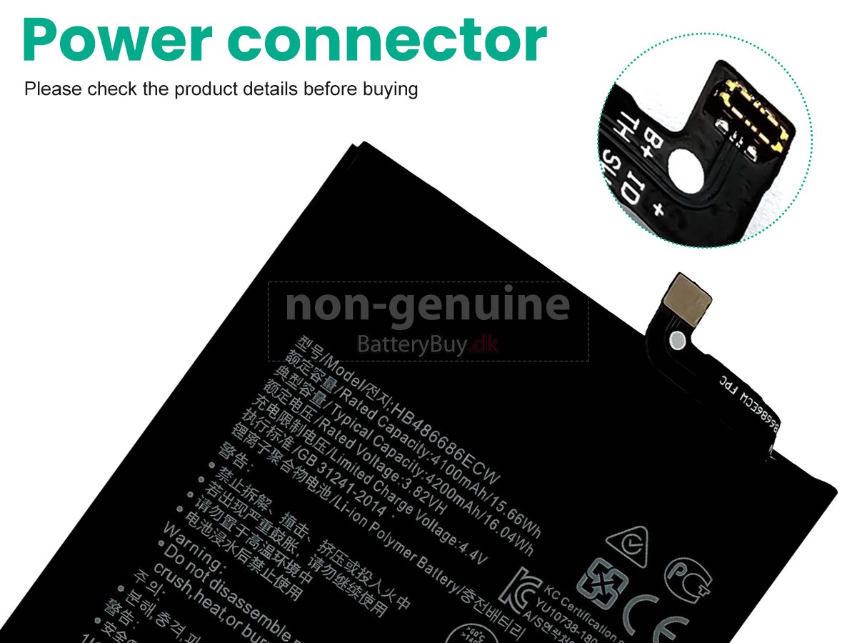 Huawei HB486686ECW udskiftningsbatteri