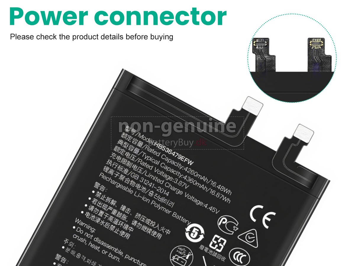 Huawei HB536479EFW udskiftningsbatteri