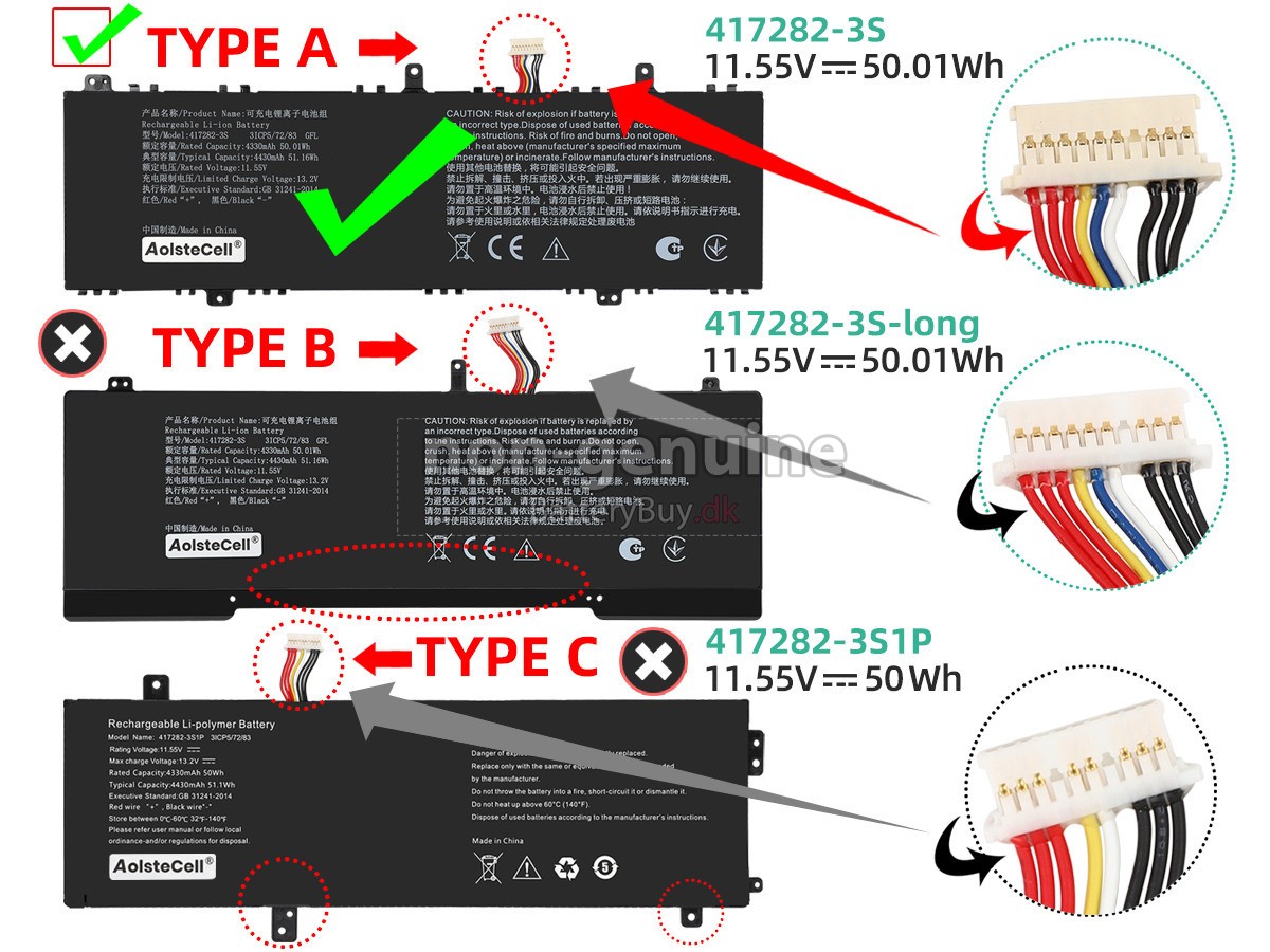 Infinix 417282-3S udskiftningsbatteri
