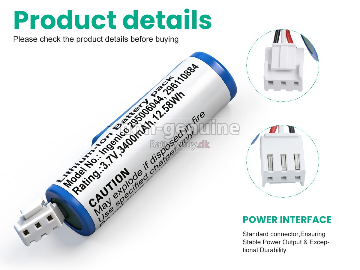 Ingenico 296110884 udskiftningsbatteri