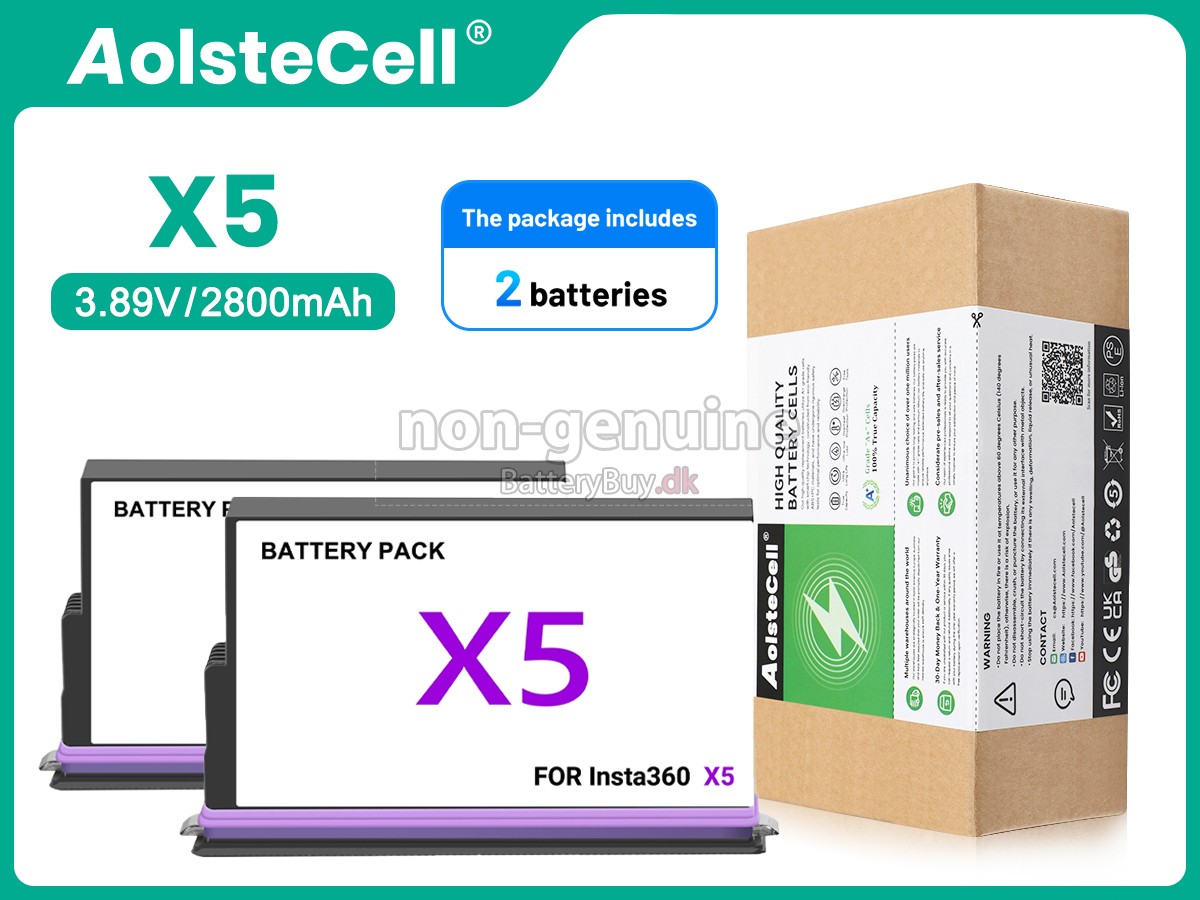 Insta360 X5 udskiftningsbatteri