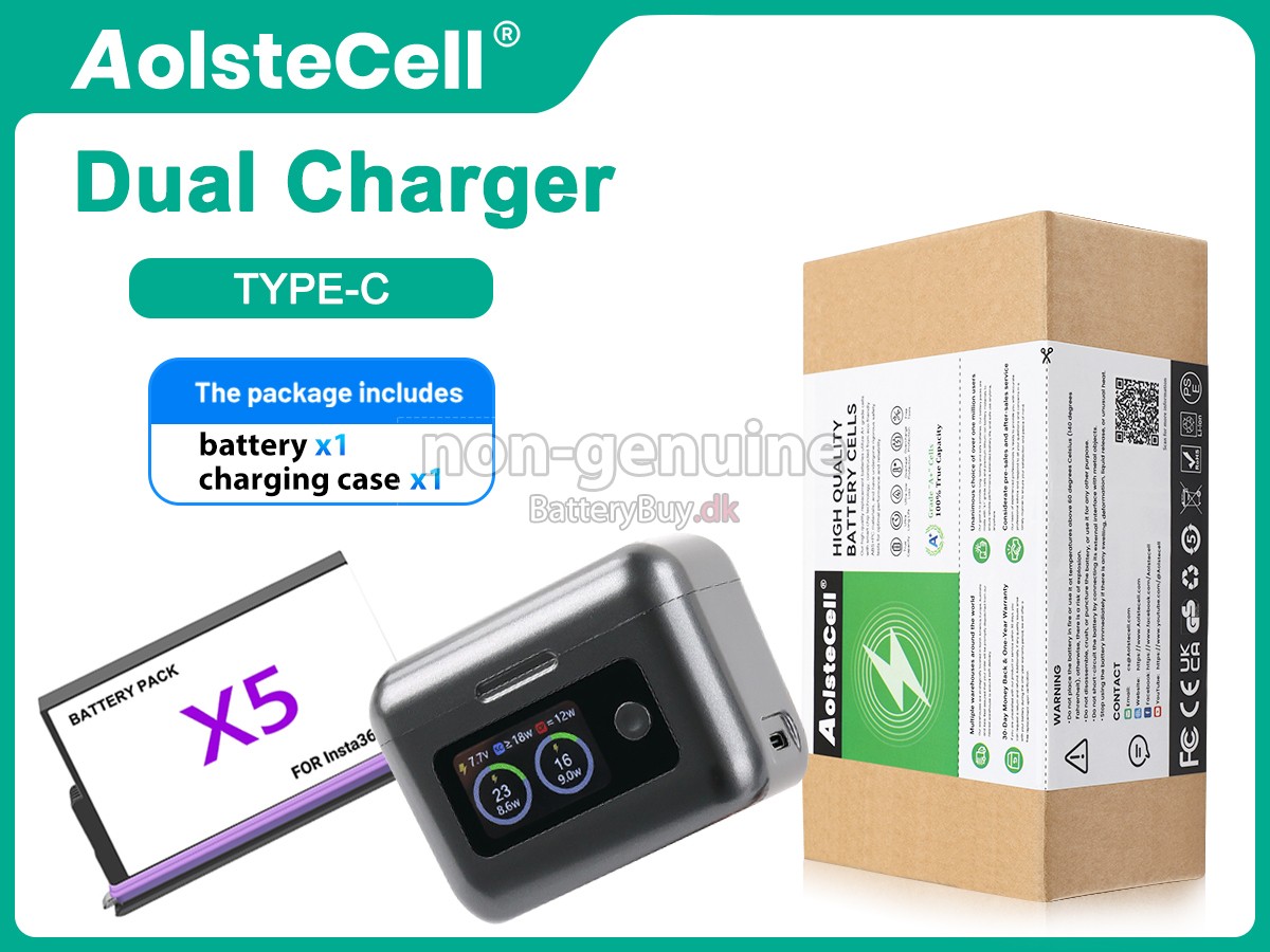 Insta360 X5 udskiftningsbatteri