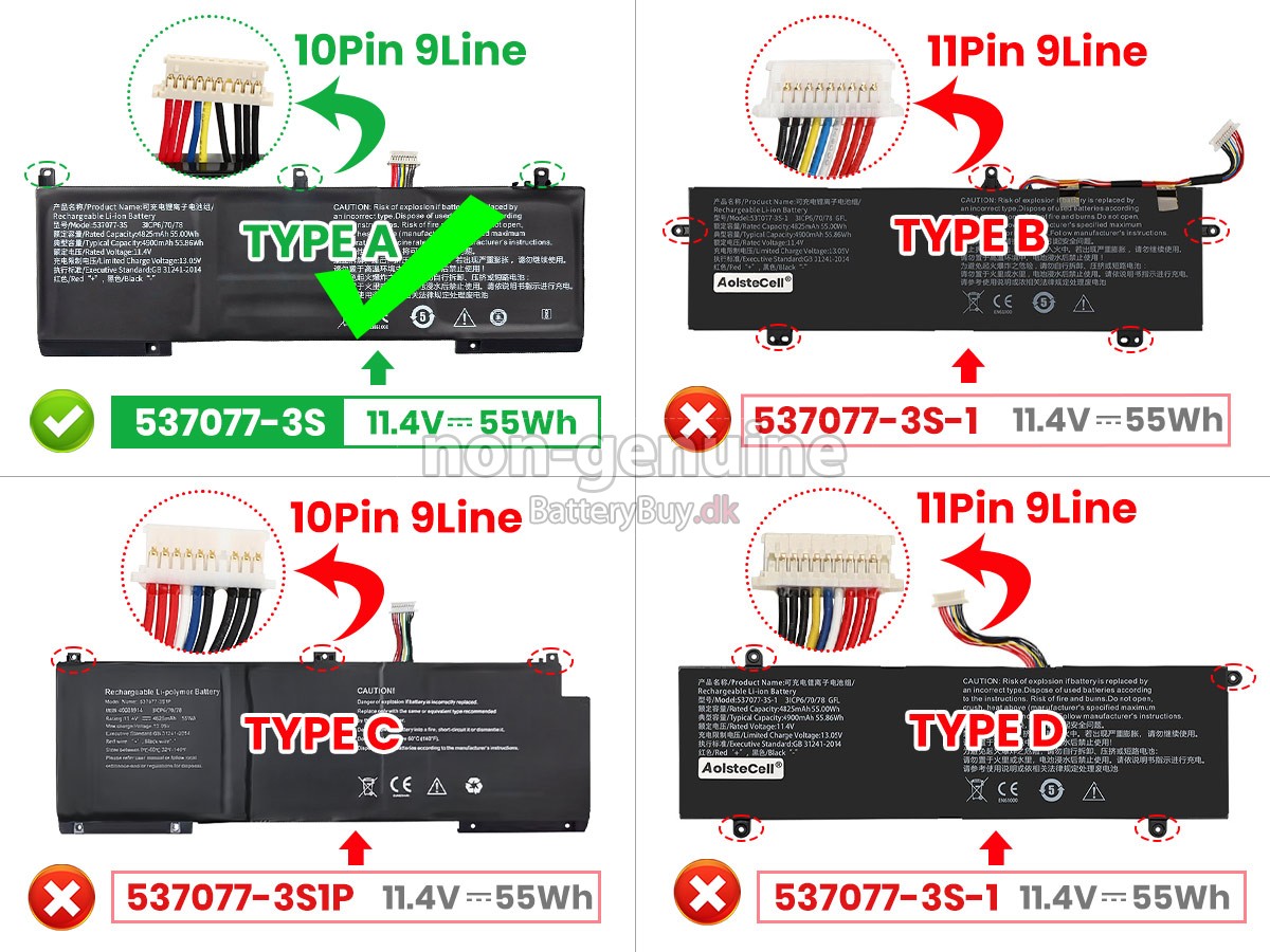 IPASON 40082738 udskiftningsbatteri