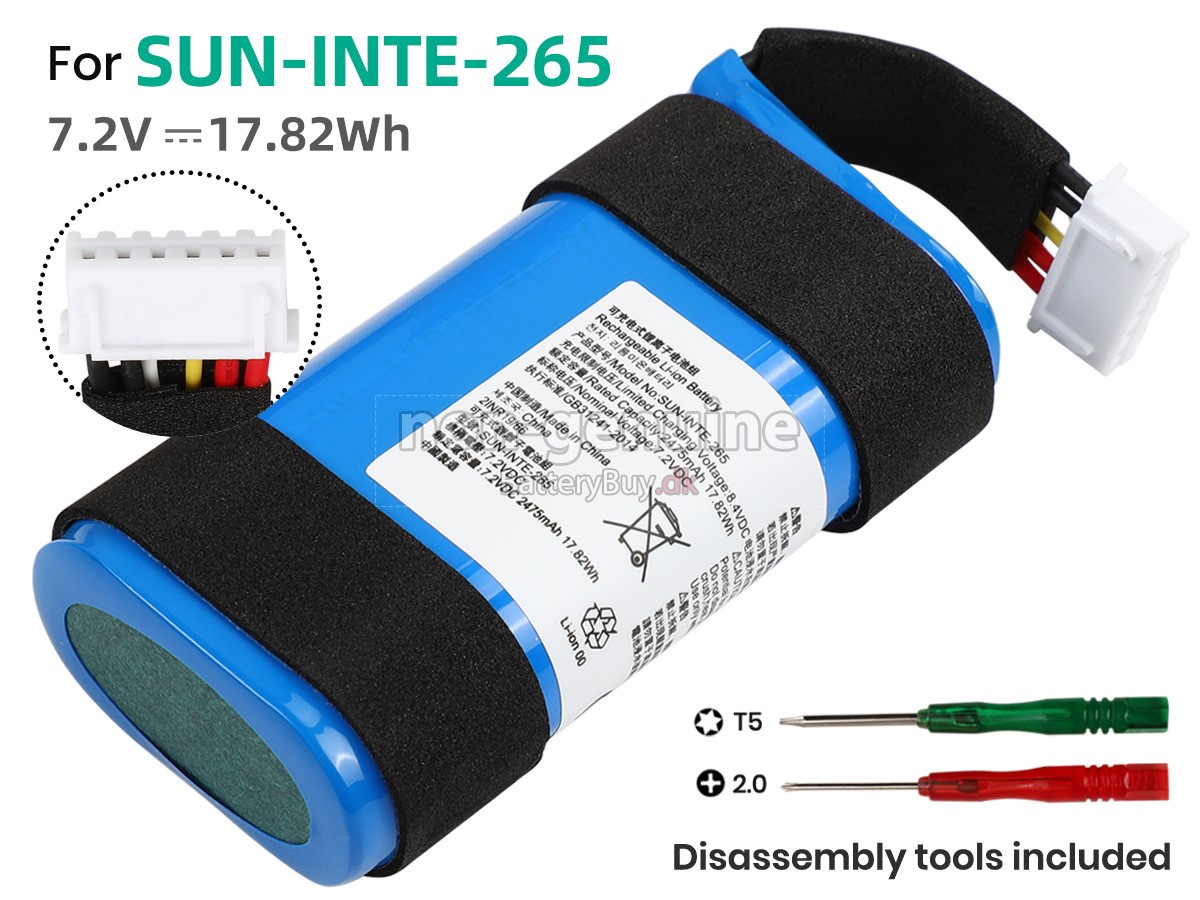 JBL SUN-INTE-265 udskiftningsbatteri