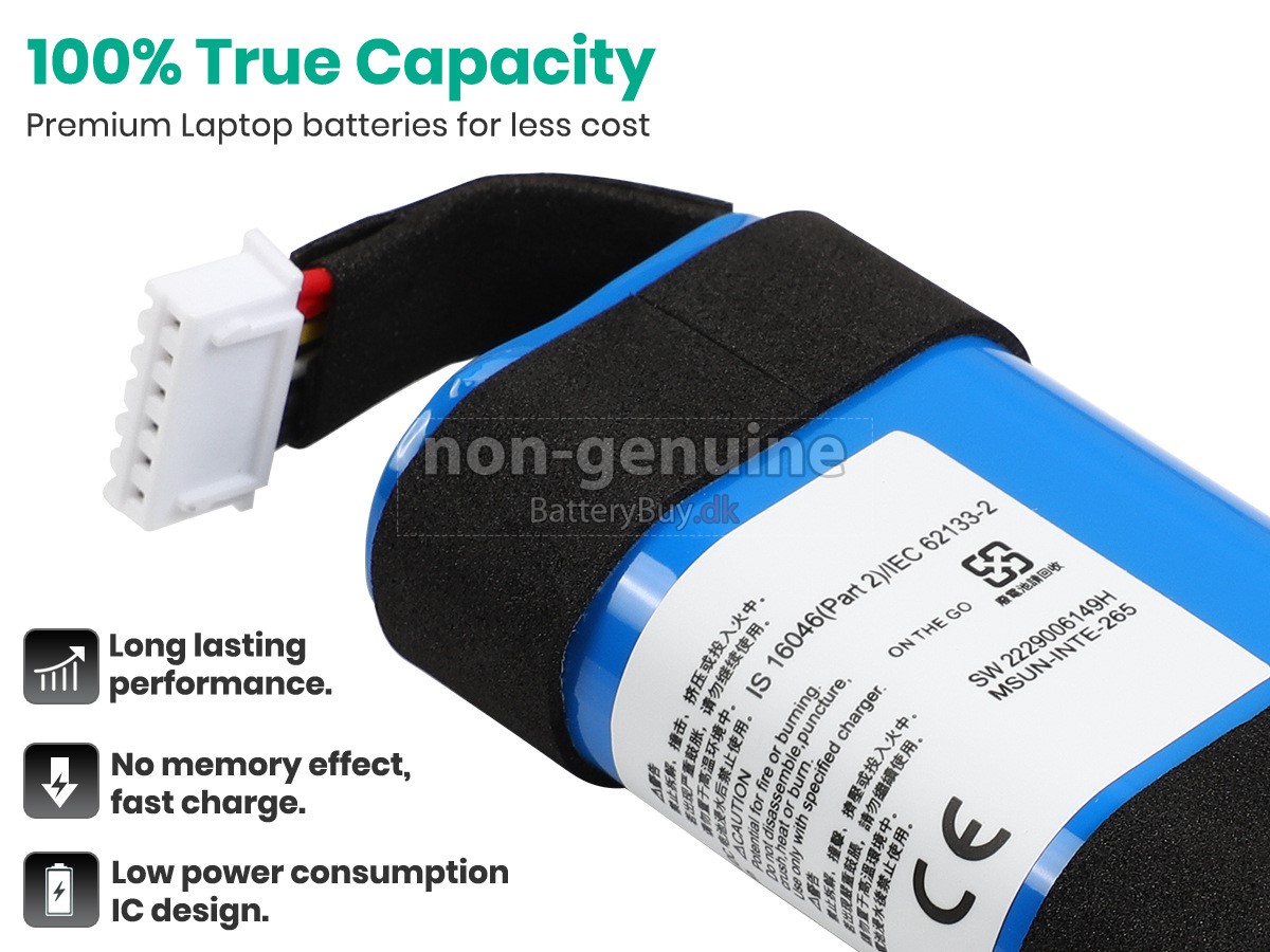 JBL SUN-INTE-265 udskiftningsbatteri