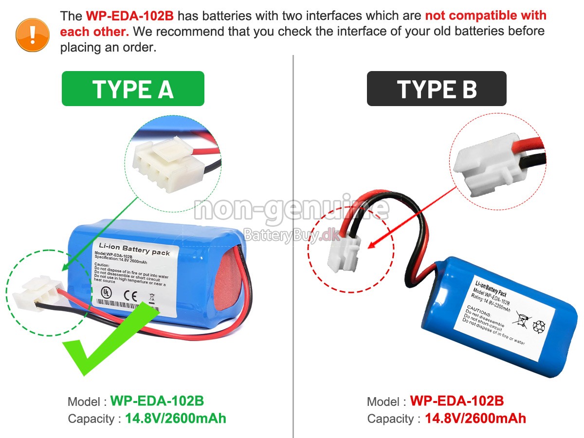 KADEY YASEN ECG-903A udskiftningsbatteri