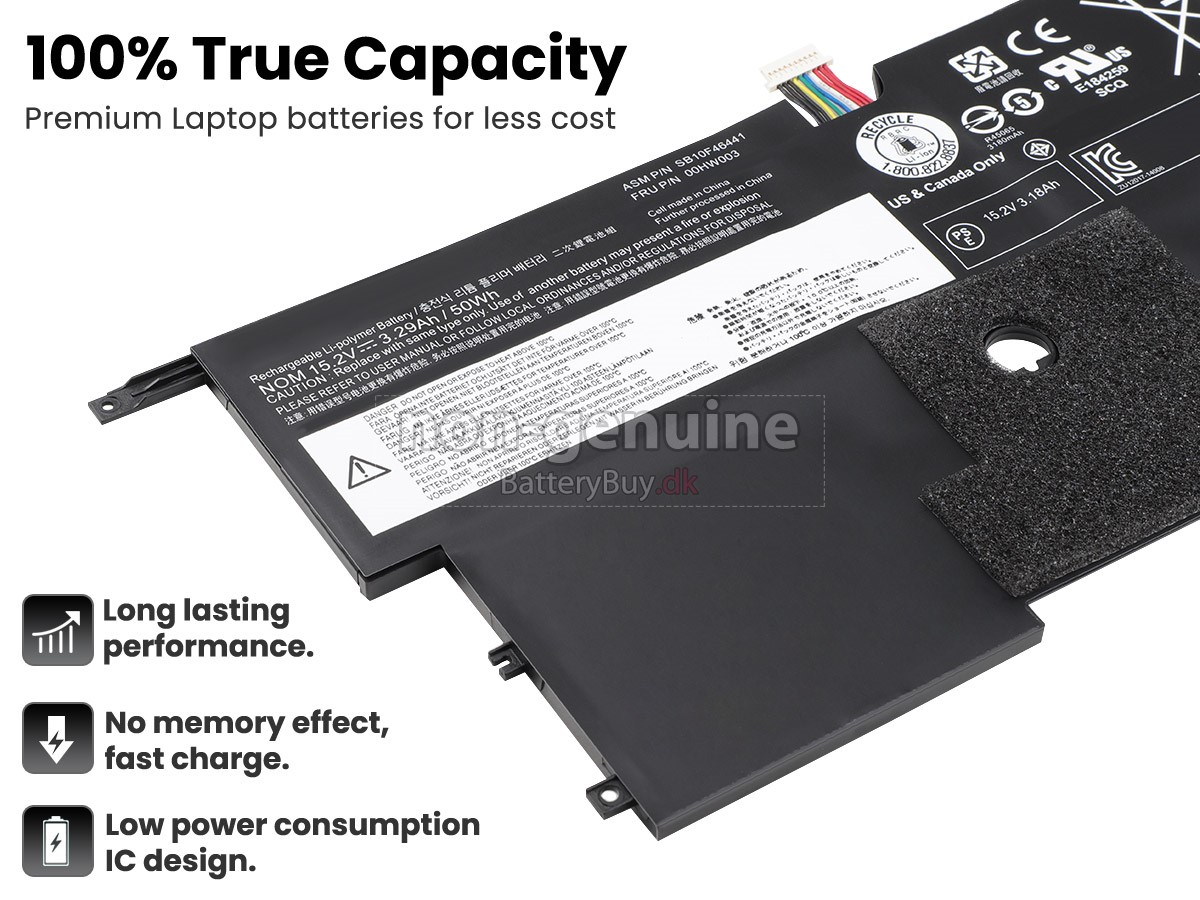 Lenovo ThinkPad X1 CARBON (3RD GEN)-20BS006B++ udskiftningsbatteri